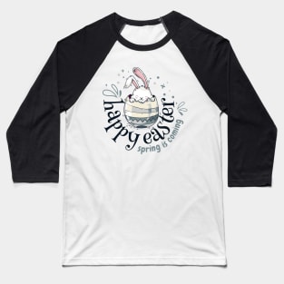 Happy Easter. Cute Easter Bunny best design Baseball T-Shirt